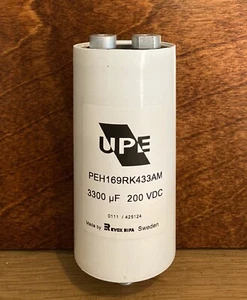 SET 2 CONDENSATORE UPE PEH169RK433AM 3300 uF 200 VDC; TESTATO - Foto 1 di 5
