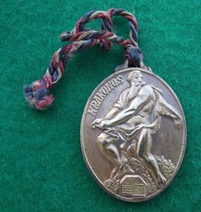 Antique Krkonose Snezka Mountain God Krakonos Forest Protector Souvenier Pendant - Picture 1 of 2