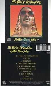 Stevie Wonder Hotter Than July CD ALBUM michael jackson (all i do) - Foto 1 di 1