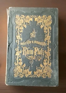 Pfalz Am Rhein Rhein Pfalz Illus. Antikes, dekoratives Hardcover Buch 1850er Jahre - Bild 1 von 16