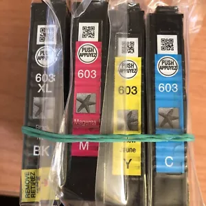 EPSON 603 STELLA MAR (YELLOW, CYAN, MAGENTA, BLACK) SIGILLATE, ORIGINALI, NO BOX - Foto 1 di 1