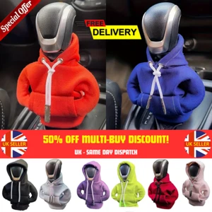 Car Gear Shift Hoodie Stick Knob Cover Funny Sweatshirt Protector Auto Interior - Picture 1 of 31