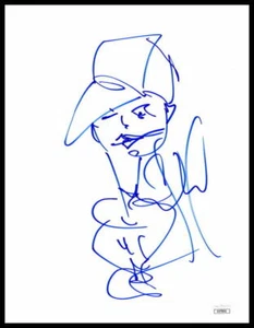Stefan Lessard Signed Autograph 8x11 Original Art Sketch Dave Matthews Band JSA - Picture 1 of 1