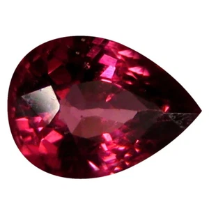 1,03 ct AAA+ Romantica Forma di Pera (7 x 5 mm) Granato Rodolite Rosso Rosato - Foto 1 di 1