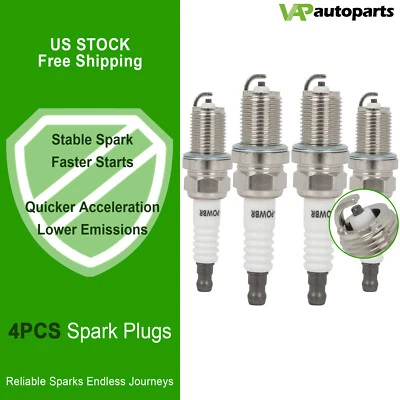 4× Nickel Spark Plugs For 1989-1991 Peugeot 405 1.9L L4 - Image 1 of 4