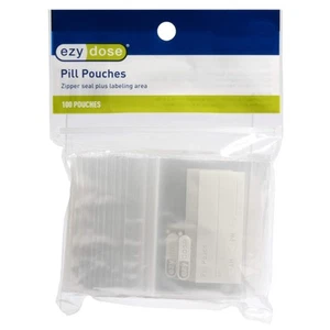 Disposable Pill, Vitamin, and Medicine Organizer Pouches, Zippered Seal Bags,... - Picture 1 of 6