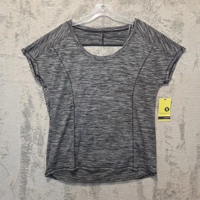 Xersion Top Womens Size Medium Black Pullover Quick Dri Athletic Open Drop Back - Image 1 of 4