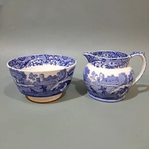 Copeland Spode " Blue Italian " Sahnekännchen & Zuckerdose - Bild 1 von 11