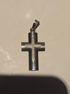 Echt 925 Sterling Silber Gravur Kreuz Anhänger Charm Christlich Religiös... - Bild 1 von 9