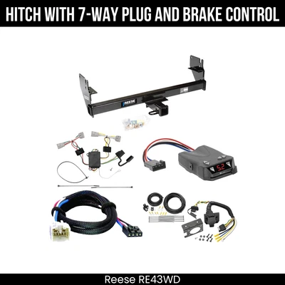 Hitch Tow PKG+ Brake Control For 05-15 Toyota Tacoma 44746 2" Receiver Class 3 - Image 1 of 4