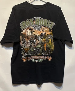 CAMISETA Iron Horse Salón Ormond Beach Fla Talla XL Freedom is Never Free Ejército de EE. UU. - Imagen 1 de 4