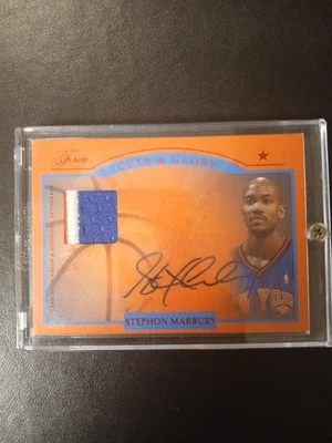04-05 Flair Cuts & Glory PARCHE AUTOMÁTICO STEPHON MARBURY 25/06 raro 🔥 Foto 1 de 2