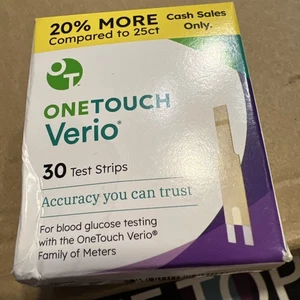 One Touch Verio Blutzuckerteststreifen für Diabetiker 30 Stück Neu Ablaufdatum 31.12.2025 - Bild 1 von 5