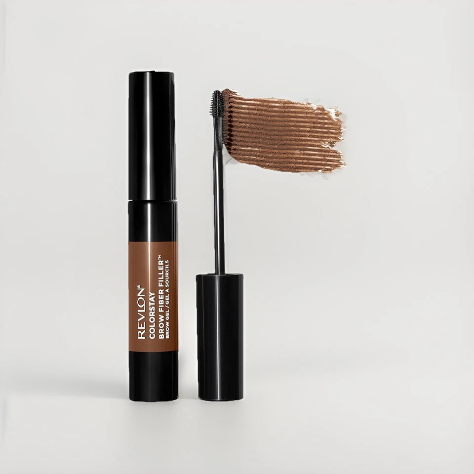 REVLON ColorStay Brow Fiber Filler, Eyebrow Gel, 302 Warm Brown, 6 TOTAL - Image 1 of 1