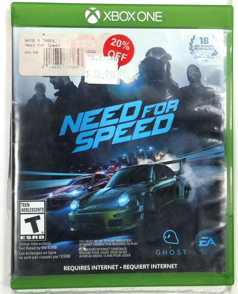 Need for Speed Xbox One Video Game Multiplayer Online Racing - Image 1 of 4