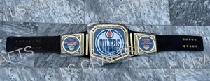 Edmonton Oilers Championship Belt NATIONAL HOCKEY LEAGUE 2MM / 4MM Brass & Zinc - Picture 1 of 5