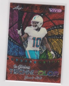 2025 Leaf Vivid Tyreek Hill Non Auto Laser #1/1 "In Glorious Technicolor" - Picture 1 of 2