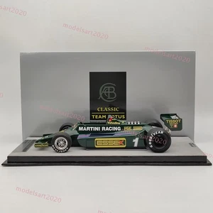 1/18 Tecnomodel Mythos Series Lotus 79 1979 ltaly GP Car #1 Mario Andretti Resin - Picture 1 of 14