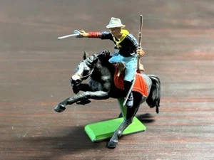Britains Deetail US 7th Cavalry Trooper Mounted - Wild West - 1970s - Picture 1 of 2