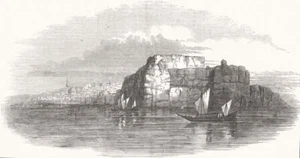 ROMANIA. Hârşova, Danube 1853 old antique vintage print picture - Picture 1 of 1