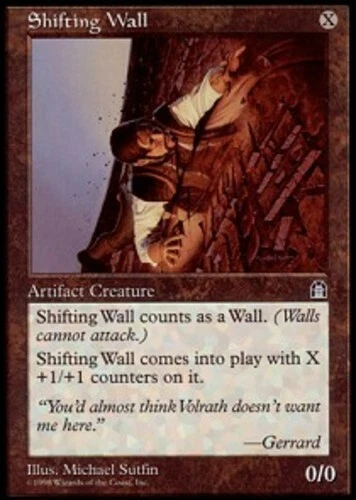 MTG magic cards 1x Shifting Wall Stronghold Light Play, English - Image 1 of 1