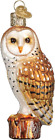 Old World Christmas Ornaments: Owls Glass Blown Ornaments for Christmas Tree, 3