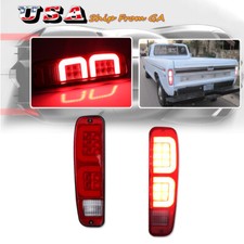 2X LED Tail Brake Taillight Lamps for 74-91 Ford F-Series Pickup Truck E-Series