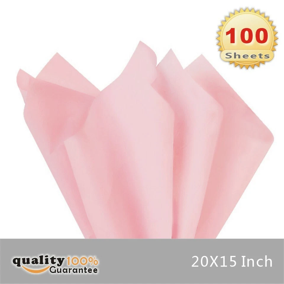 Подарочная оберточная папиросная бумага PMLAND 100 листов премиум-качества - 15 дюймов x 20 дюймов - Изображение 1 из 1