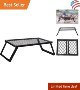 Folable Extra Large Camp Grill - Heavy Duty Charcoal with Stainless Steel Handle - Picture 1 of 7