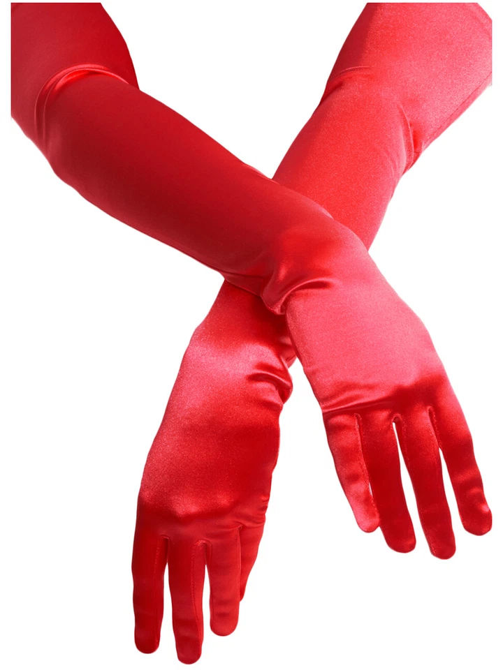 Evening Dress 22" Long Opera Stretch Satin Dress Gloves - Image 1 of 1