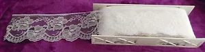 Vintage Wide White Lace By The Yard 4" Wide - Picture 1 of 2
