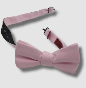 $55 Alfani Men's Pink Solid Adjustable Pre-Tied Bow Tie - Picture 1 of 1