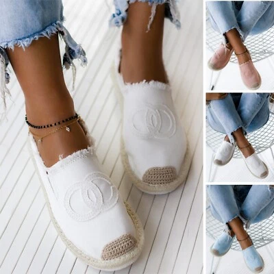 ELASTYLE Espandrillos Espadrilles Mokassins Boho Sandalen Espandrilles Slipper Bast 36-41