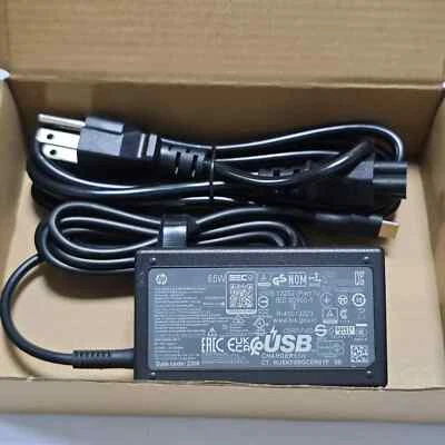 Cargador Adaptador de CA Original USB C Tipo C 65W para HP EliteBook x360 830 840 850 G5 Foto 1 de 3