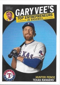 2019 Topps Series 2 Baseball Gary Vee's Top Entrepreneurs Hunter Pence Rangers - Picture 1 of 2