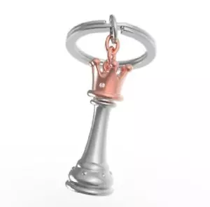 Chess Piece My Queen 3D Miniature Keyring or Charm Keychain Belgium Diecast - Picture 1 of 2