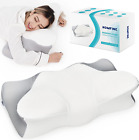 Cervical Memory Foam Pillow - Ergonomic Contour Pillow For Neck And Shoulder Pai