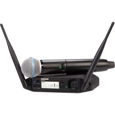 Shure GLXD24+/B58 Digital Dual-Band Wireless Rechargeable Microphone System - Image 1 of 4