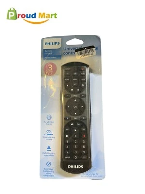 Philips Universal Remote Control 3 Devices For All Major Brands Black - Image 1 of 2