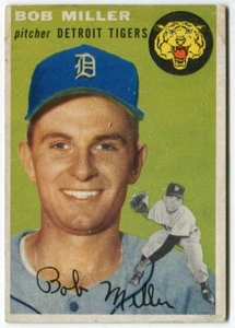 1954 Topps #241 Bob Miller Detroit Tigers - Rookie Card - Picture 1 of 2
