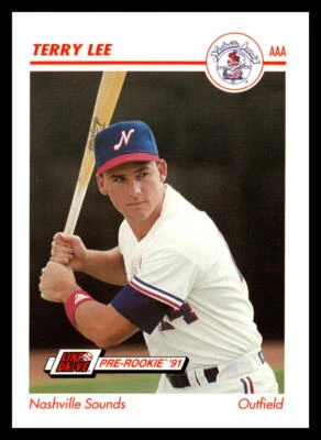 1991 Line Drive AAA #266 Terry Lee Nashville Sounds Baseball Card - Image 1 of 2