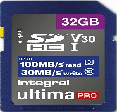 32GB SD Card U3 V30 Memory For CANON PowerShot A630,A640,A650 IS,A810 Camera(4K) - Image 1 of 2
