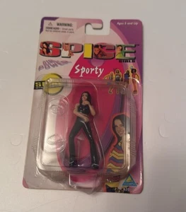 Rare SPICE GIRLS 1998 SPORTY Girl Power TOYMAX 3'' figure doll black set 62017 - Picture 1 of 2