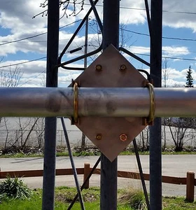 Aluminium Antennenplatten für Rohn 25/45 und 2,00" Kreuzarm - Bild 1 von 4