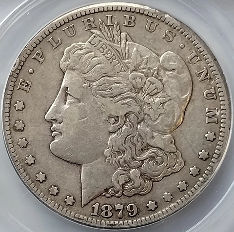 1879-CC Morgan Silver Dollar - Very Fine VF30 (Looks VF35/XF40) - RARE! Cover