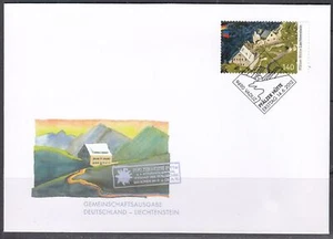 Liechtenstein Scott 1542 FDC - Pfaizer Hutte Mountain Lodge - Bild 1 von 1