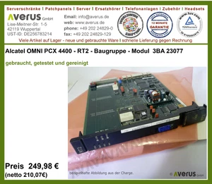 Montaje Alcatel OMNI PCX 4400 RT2 3BA23077 / Rg. IVA incluido - Imagen 1 de 3
