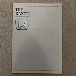 1987 Honda Range UK Market Sales Brochure - Legend Civic CRX Prelude Accord - Picture 1 of 11