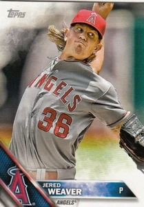 Lot of (10) 2016 Topps Mini JERED WEAVER Card LOT SP/1000 #174 Angels - Picture 1 of 1