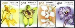 2014 Australia SG#4104/07 Native Orchids strip of 4 mint MUH MNH - Foto 1 di 1